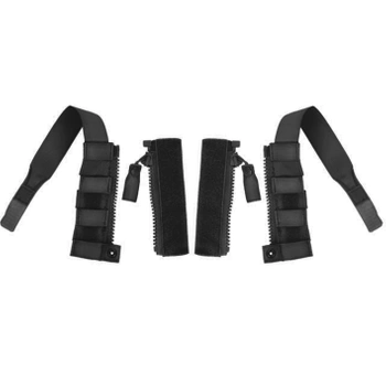 Zestaw Zamków Mocujących Do Kamizelki Squeeze Zipper Closure -17 Czarny