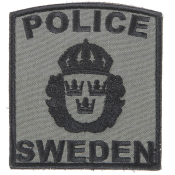 Emblemat Polis SWE Patch Snigel RAL 7013